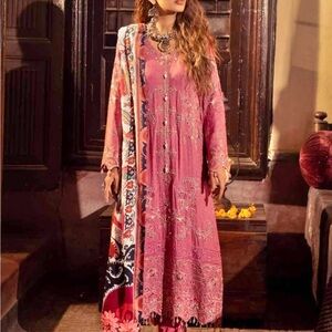 Pakistan brand nureh three live winter linen dress